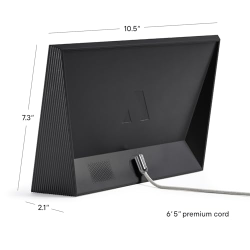 Aura Carver digital frame on a shelf