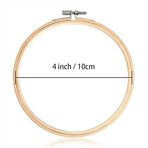 4 inch embroidery hoop with adjustment screw