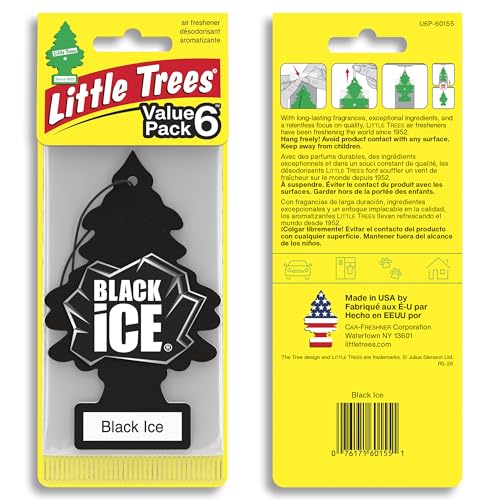 LITTLE TREES Black Ice 24 pack retail packaging