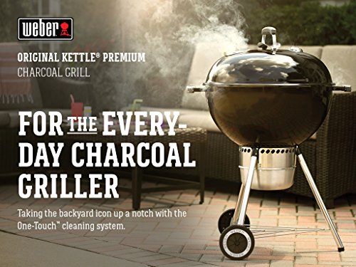 All-weather mobility wheels on charcoal grill