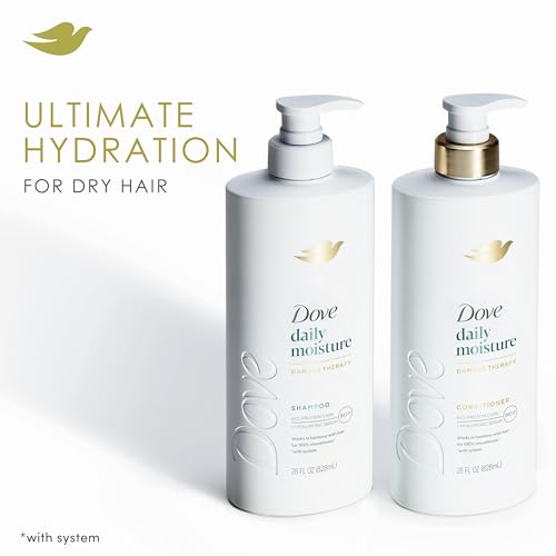 Back of Dove Coconut & Hydration hair care bottle
