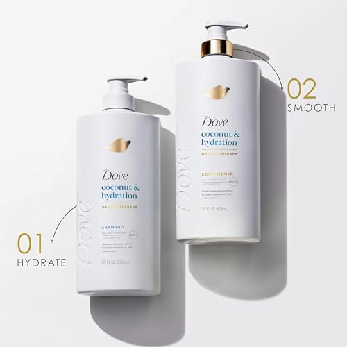 Dove hair care product packaging details