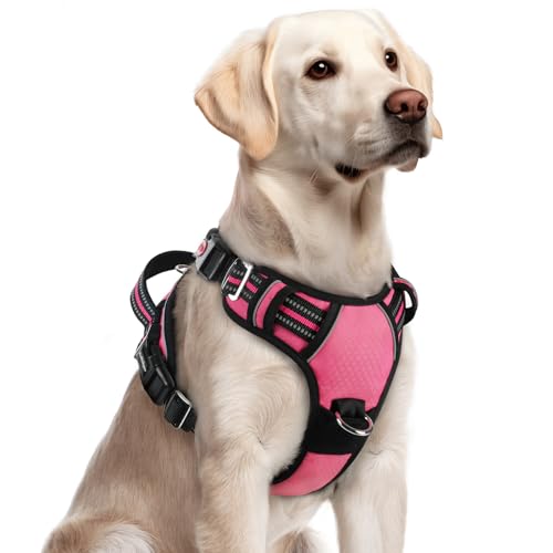 rabbitgoo Dog Harness Large Pink side view