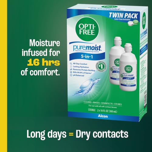 Opti-Free Puremoist solution bottles