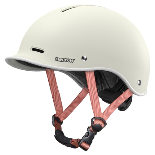Findway Pro Bike Helmet white front view
