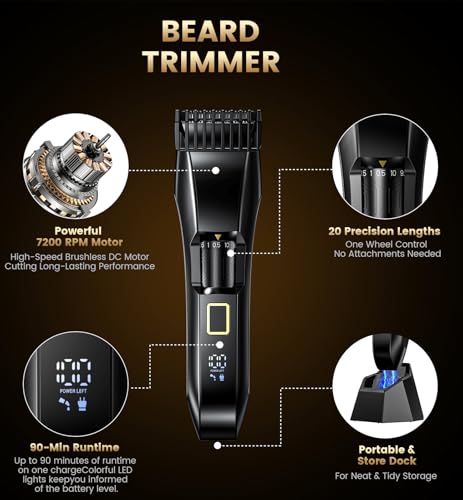 Professional stainless steel blades on NAUQUOHZ trimmer