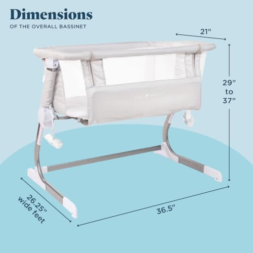Breathable mesh wall detail of the bassinet