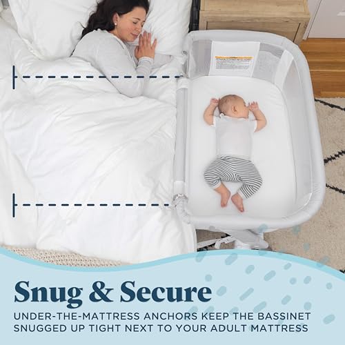 Top down view of the bassinet mattress