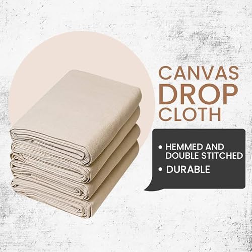 ZUPERIA drop cloth protecting furniture from paint