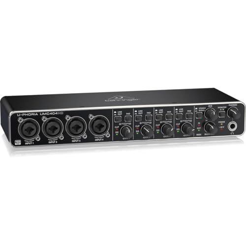 Behringer U-PHORIA UMC404HD front panel view
