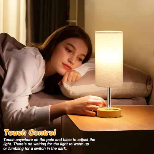 Close up of Dicoool lamp touch control base