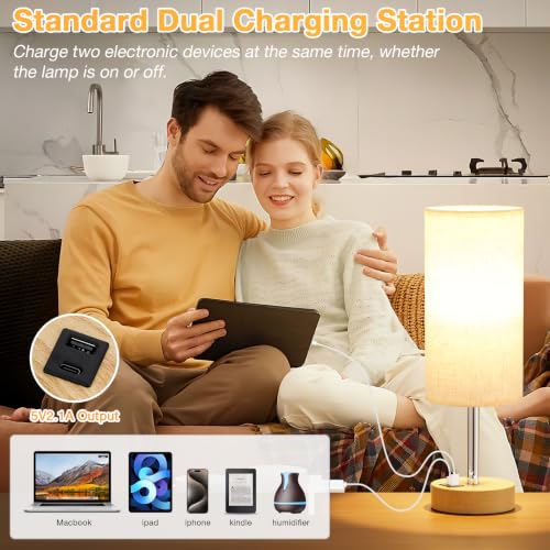 Dicoool lamp with USB A and C ports visible