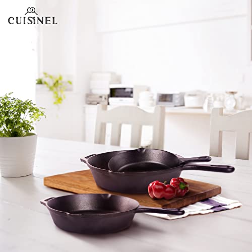 Cuisinel skillet set for outdoor camping use