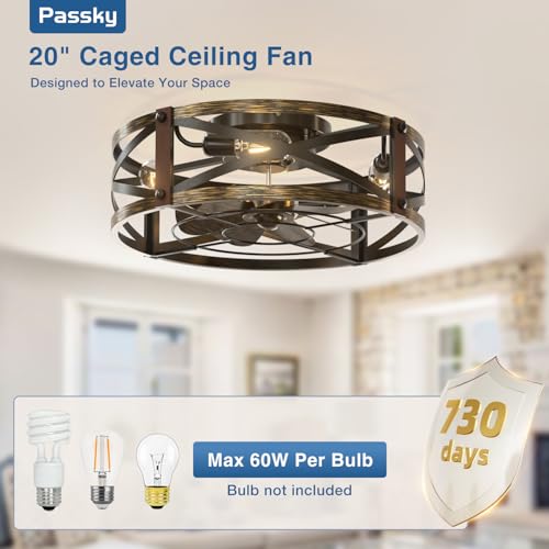 Side profile of Passky industrial ceiling fan