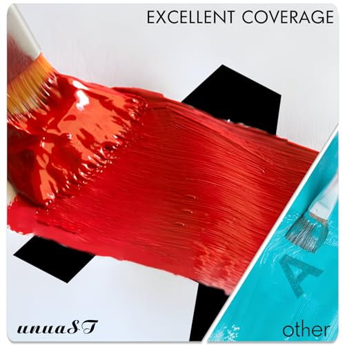 Close up of unuaST acrylic paint texture