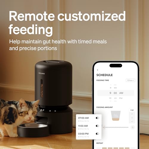 Side profile of PETLIBRO 5L automatic cat feeder