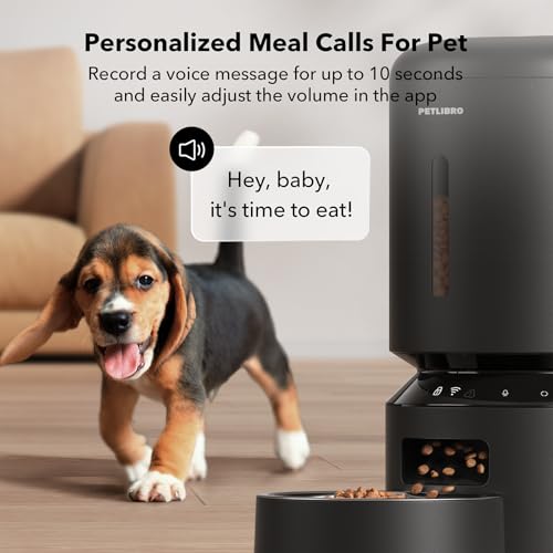 Smartphone app interface for PETLIBRO pet feeder