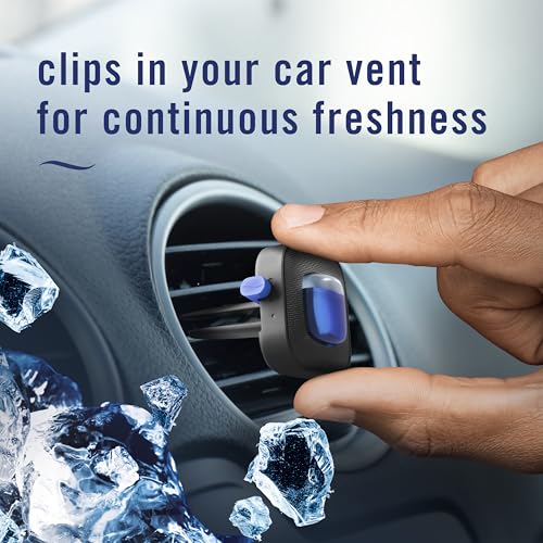 Febreze Car Vent Clip clipped into a car air vent
