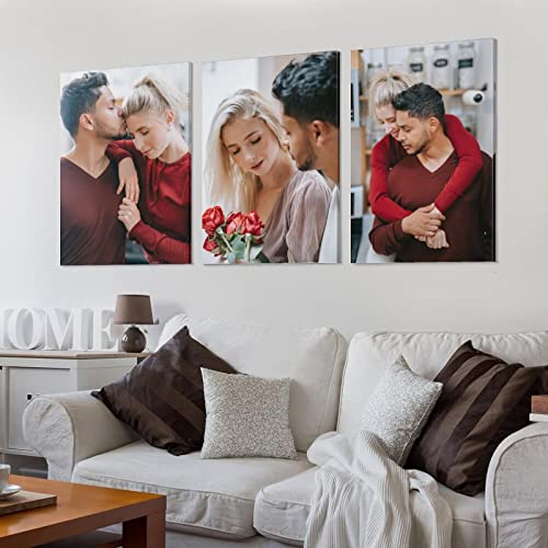 Generic 3 Panel Hanging Wall Art Set wooden frame back
