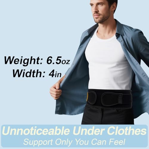 cybryeh Thin & Lightweight Back Brace adjustable hook surface