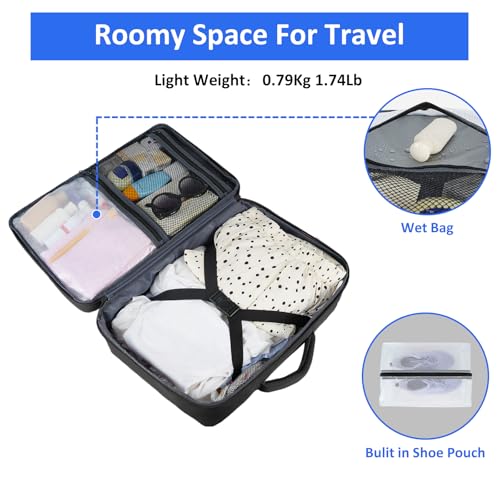Taygeer backpack showing 180-degree laptop compartment opening