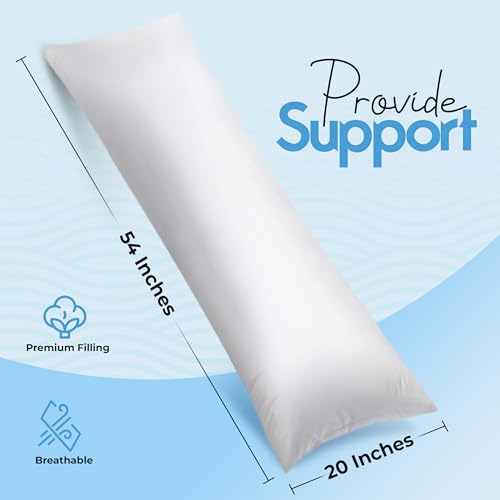 Utopia Bedding long white pillow
