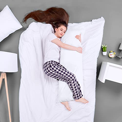Side profile of Utopia Bedding body pillow
