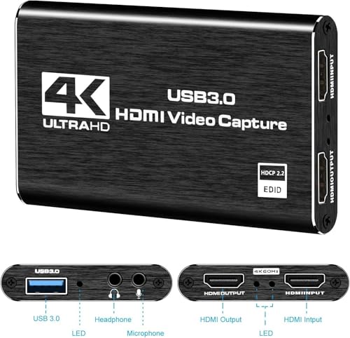 Gray VIXLW HDMI capture device with cables