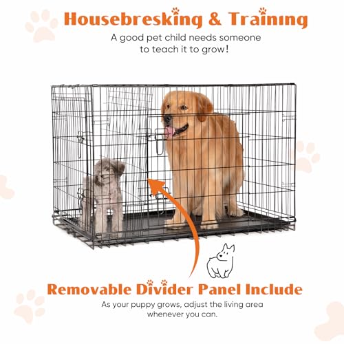 Sweetcrispy dog crate showing removable ABS composite tray