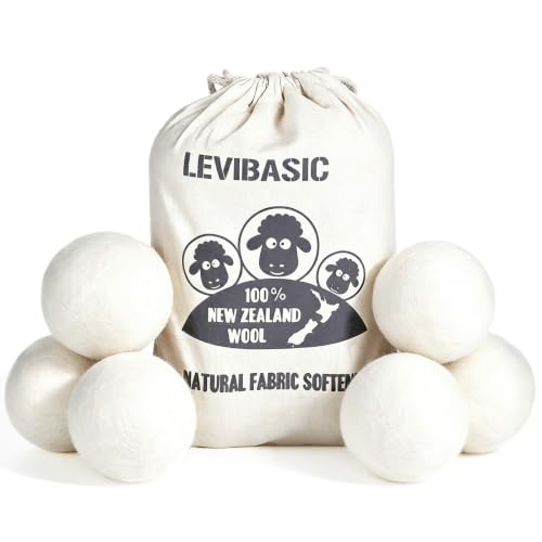 LEVIBASIC wool dryer balls set