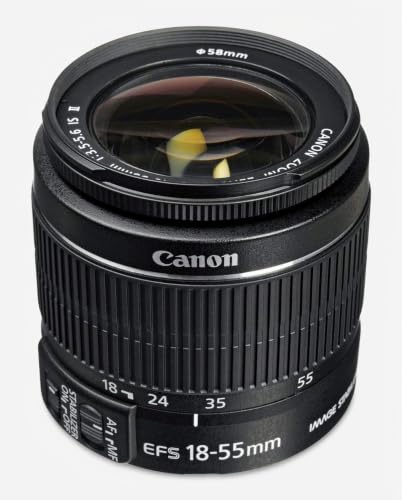 Canon EF-S 18-55mm lens white box contents