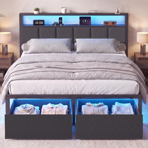 Petkulo full size bed frame view