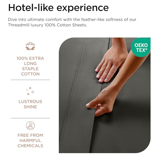 Fitted sheet showing deep pockets and elastic