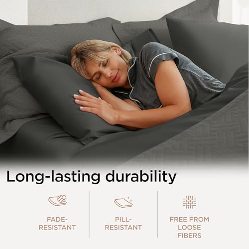 King size pillowcases with elegant stitching