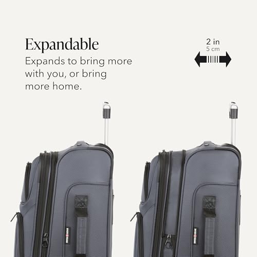 SwissGear Sion Carry-On Spinner Luggage telescopic handle