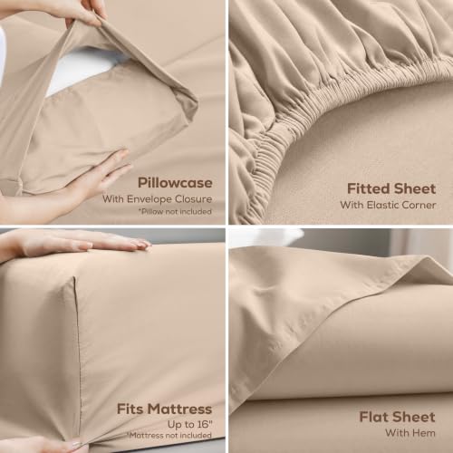 Matching pillowcases for the beige set