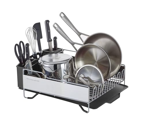 KitchenAid large capacity light grey dish rack