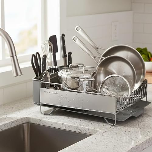 Full view of KitchenAid full size dish rack