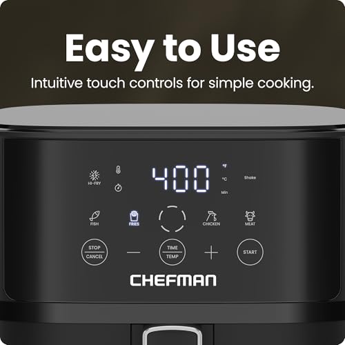Chefman air fryer side profile design