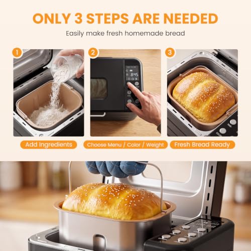 NEWBULIG kitchen bread maker side profile