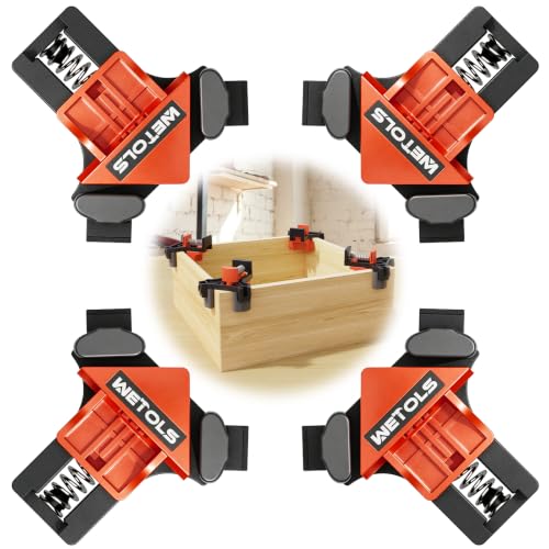 WETOLS 90 Degree Corner Clamp Set in orange