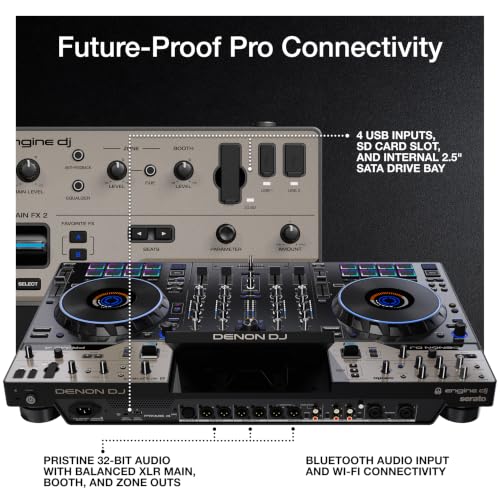 Denon DJ PRIME 4 G2 perspective angle