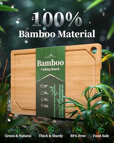Kitsure cutting board with built in handle