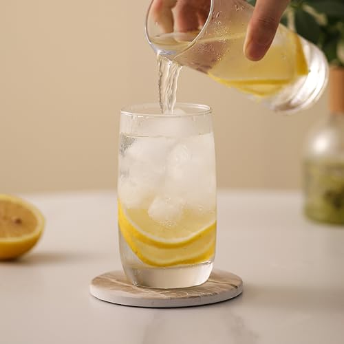 Absorbent ceramic coaster top view