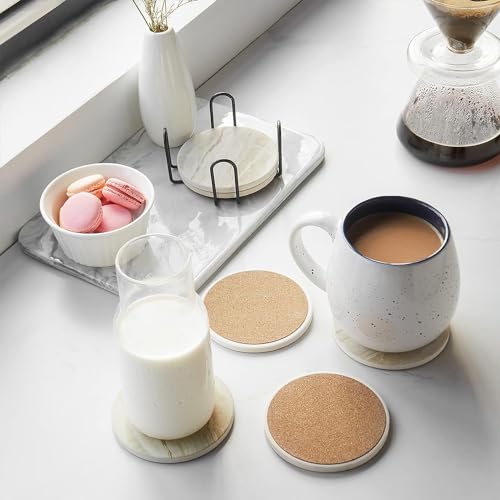 Coasters on a wood table