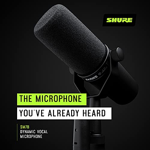 Shure SM7B with windscreen