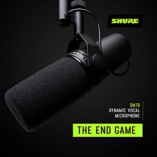 Shure SM7B charcoal gray finish