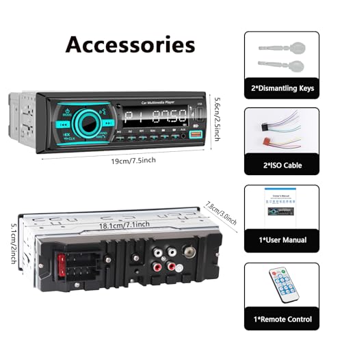 GHIOPMZ single din radio dimensions
