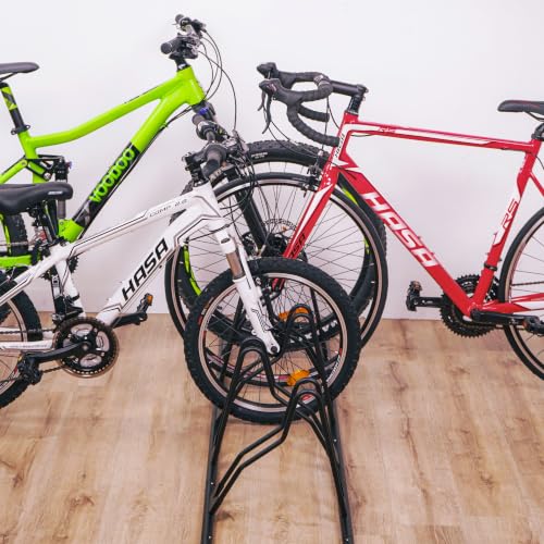 Side profile of CyclingDeal indoor bike storage