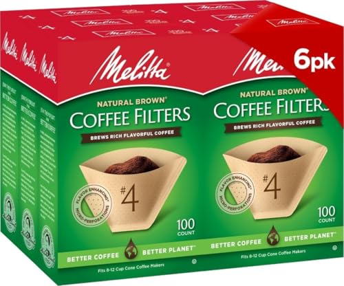 Melitta #4 Unbleached Coffee Filters 6-Pack box